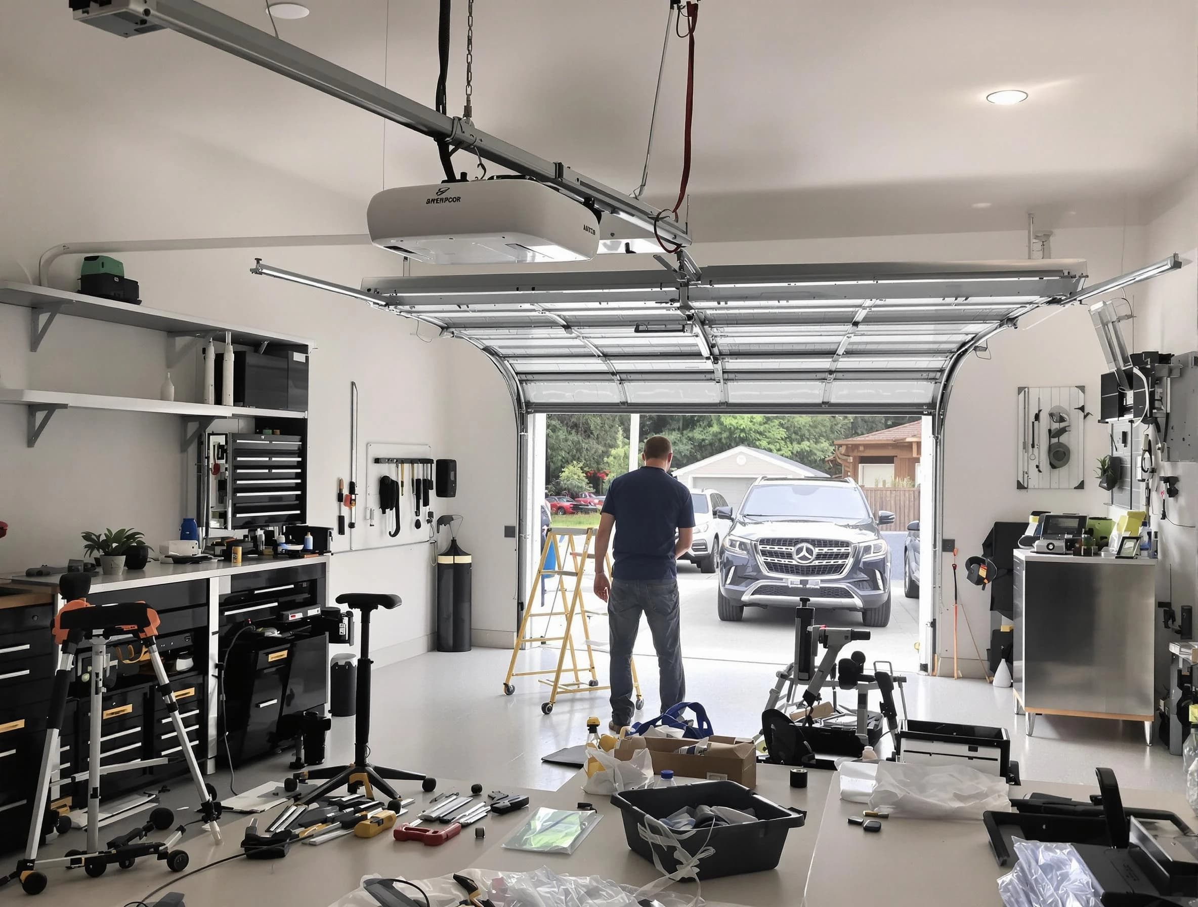 Garage door opener installation by Douglasville Garage Door Repair in Douglasville