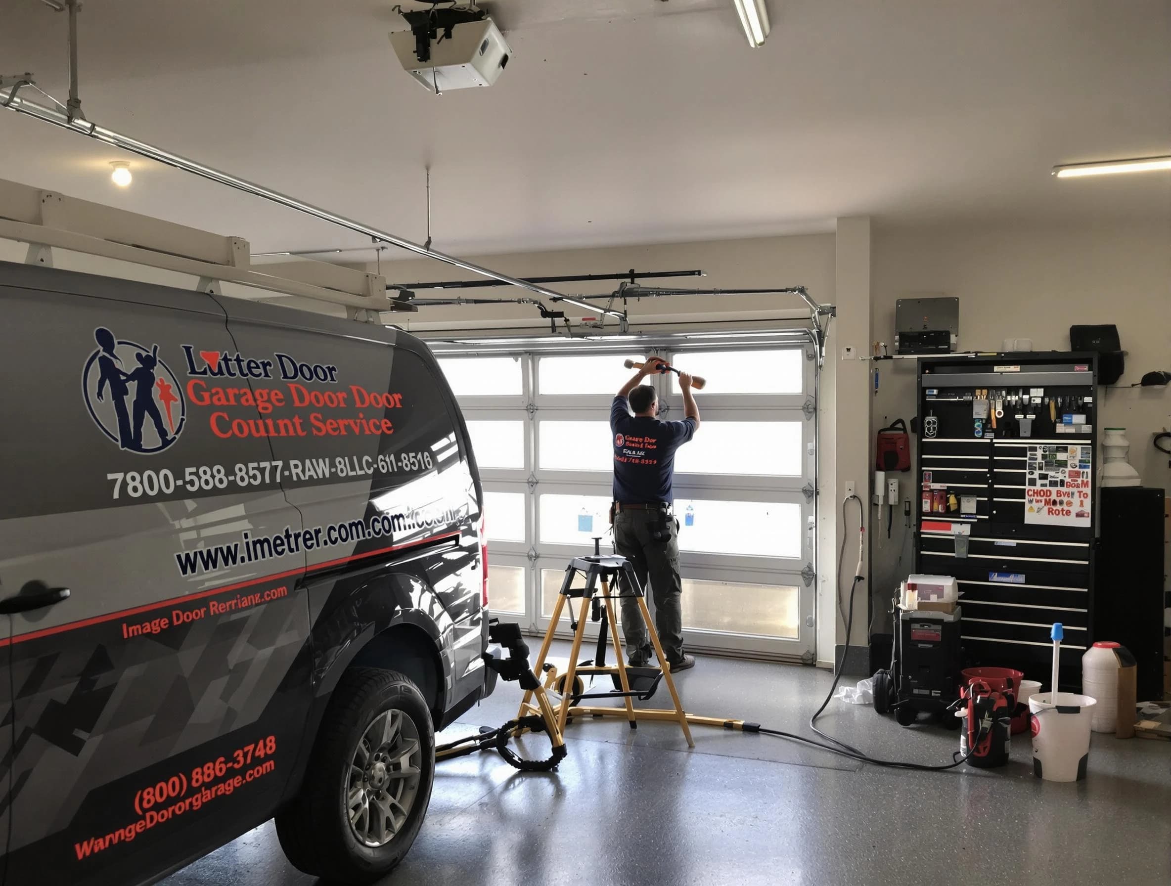 Douglasville Garage Door Repair rapid response team performing same-day repair in Douglasville