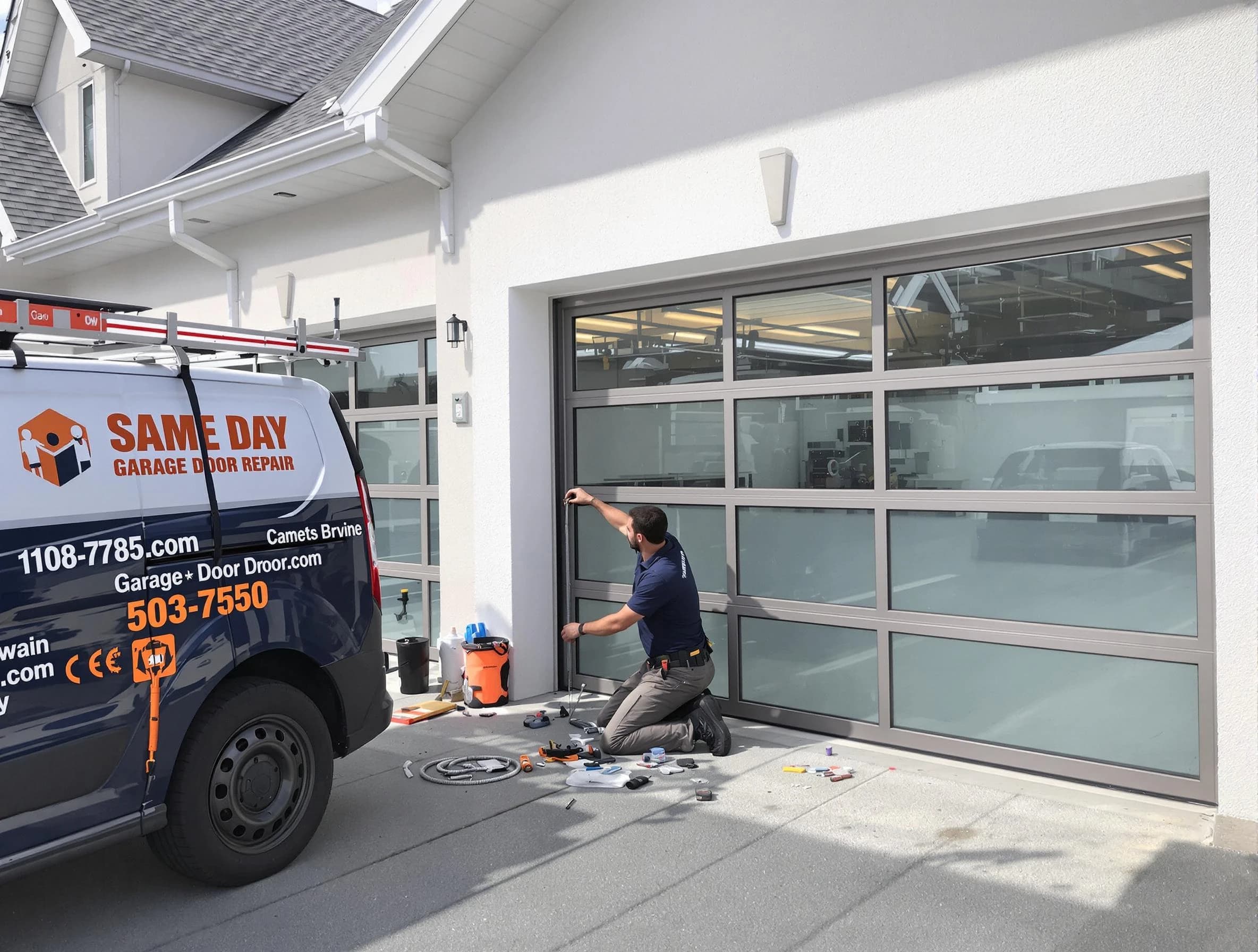 Same-day garage door repair service by Douglasville Garage Door Repair in Douglasville