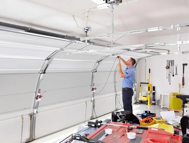 Garage door cable repair service by Douglasville Garage Door Repair in Douglasville