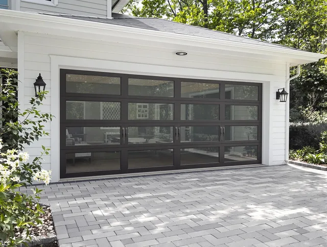 Douglasville Garage Door Repair design specialist presenting custom garage door options to Douglasville homeowner