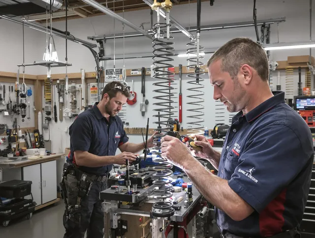 Garage door spring repair service by Douglasville Garage Door Repair in Douglasville